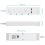 Thumbnail Smart Power Strip with Wi-Fi, Surge Protection, and Voice Control — Smart Plug, TORCHSTAR