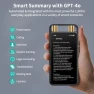 Thumbnail Voice Recorder with AI Transcription, Playback, and Translation — Translator Device, Rpbznr