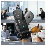 Thumbnail Voice Recorder with Playback, 80GB Memory, Real-Time Transcription and AI Summary — Translator Device, Mipeggy