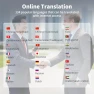 Thumbnail Voice Recorder with Playback, 80GB Memory, Real-Time Transcription and AI Summary — Translator Device, Mipeggy