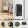 Thumbnail Keyless Entry Door Lock with Digital Keypad and Built-in WiFi — Smart Lock, Zylenor