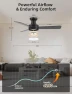 Thumbnail RGB Ceiling Fan with Light — Smart Fan, Homlit