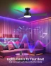 Thumbnail RGB Ceiling Fan with Light — Smart Fan, Homlit