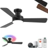 Thumbnail RGB Ceiling Fan with Light — Smart Fan, Homlit