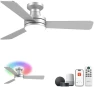 Thumbnail RGB Ceiling Fan with Light — Smart Fan, Homlit