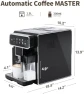 Thumbnail Automatic Espresso Machine with Grinder and Milk Frother — Coffee Maker, LINKLIFE