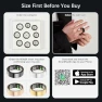 Thumbnail Fitness Ring with Heart Rate, Blood Oxygen, Stress, Sleep, and Step Tracking — Smart Ring, REWSX