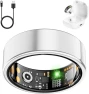 Thumbnail Fitness Ring with Heart Rate, Blood Oxygen, Stress, Sleep, and Step Tracking — Smart Ring, REWSX