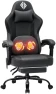 Thumbnail 3D Kneading Massage Gaming Chair with Heated Lumbar Support and Footrest — Smart Chairs, HOFFREE