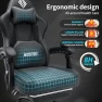 Thumbnail 3D Kneading Massage Gaming Chair with Heated Lumbar Support and Footrest — Smart Chairs, HOFFREE