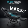 Thumbnail 3D Kneading Massage Gaming Chair with Heated Lumbar Support and Footrest — Smart Chairs, HOFFREE