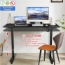 Thumbnail Adjustable Height Computer Desk with Wheels and Charging Station — Standing Desk, Legooin