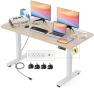 Thumbnail Adjustable Height Computer Desk with Wheels and Charging Station — Standing Desk, Legooin