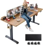 Thumbnail Electric Adjustable Height Standing Desk with Large Mouse Pad — Standing Desk, farexon