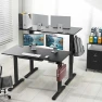 Thumbnail Electric Height Adjustable Standing Desk with Drawer, Memory Preset and Cable Management Tray — Standing Desk, SHW