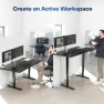 Thumbnail Electric Stand Up Desk Frame Workstation — Standing Desk, VIVO