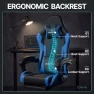 Thumbnail Ergonomic Gaming Chair with Massage Lumbar Support, Footrest, and Adjustable Headrest — Smart Chairs, Dowinx