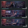 Thumbnail Ergonomic Gaming Chair with Massage Lumbar Support, Footrest, and Adjustable Headrest — Smart Chairs, Dowinx