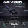 Thumbnail Ergonomic Gaming Chair with Massage Lumbar Support, Footrest, and Adjustable Headrest — Smart Chairs, Dowinx