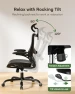 Thumbnail Ergonomic Mesh Office Chair with Lumbar Support, Headrest, and Flip-Up Armrests — Smart Chairs, Marsail