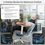 Thumbnail Ergonomic Office Chair with Adjustable Lumbar Support and Headrest — Smart Chairs, Autonomous