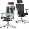 Thumbnail Ergonomic Office Chair with Adjustable Lumbar Support and Headrest — Smart Chairs, Autonomous