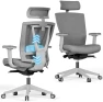 Thumbnail Ergonomic Office Chair with Adjustable Lumbar Support and Headrest — Smart Chairs, Autonomous