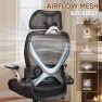 Thumbnail Ergonomic Office Chair with Adjustable Lumbar Support and 5D Arms — Smart Chairs, GABRYLLY