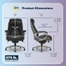 Thumbnail Executive Home Office Desk Chair — Smart Chairs, Serta