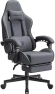 Thumbnail Fabric Gaming Chair with Pocket Spring Cushion, Massage, and Footrest — Smart Chairs, Dowinx