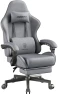 Thumbnail Fabric Gaming Chair with Pocket Spring Cushion, Massage, and Footrest — Smart Chairs, Dowinx