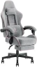 Thumbnail Fabric Gaming Chair with Pocket Spring Cushion, Massage, and Footrest — Smart Chairs, Dowinx