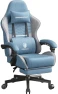 Thumbnail Fabric Gaming Chair with Pocket Spring Cushion, Massage, and Footrest — Smart Chairs, Dowinx