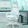 Thumbnail Gaming Chair with Cat Ears and Massage Lumbar Support — Smart Chairs, Dowinx