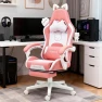 Thumbnail Gaming Chair with Cat Ears and Massage Lumbar Support — Smart Chairs, Dowinx