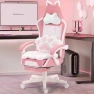 Thumbnail Gaming Chair with Cat Ears and Massage Lumbar Support — Smart Chairs, Dowinx