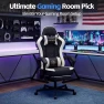Thumbnail Gaming Chair with Footrest and Lumbar Support — Smart Chairs, Kslysuty