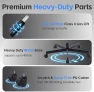 Thumbnail Gaming Chair with Footrest and Lumbar Support — Smart Chairs, Kslysuty