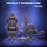 Thumbnail Gaming Chair with Footrest and Massage Lumbar Support — Smart Chairs, Homall