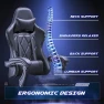 Thumbnail Gaming Chair with Footrest and Massage Lumbar Support — Smart Chairs, Homall
