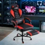 Thumbnail Massage Gaming Chair with Lumbar Support and Footrest — Smart Chairs, ECOTOUGE