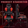 Thumbnail Massage Gaming Chair with Lumbar Support and Footrest — Smart Chairs, ECOTOUGE