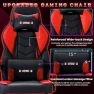 Thumbnail Massage Gaming Chair with Lumbar Support and Footrest — Smart Chairs, ECOTOUGE
