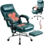 Thumbnail Massage Office Chair with Vibration, Heat, and Foot Rest — Massage Chairs, BIGGARSIT