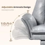 Thumbnail Office Chair with Flip Armrests and Foot Rest — Smart Chairs, HOMRELEXA