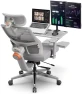 Thumbnail Office Chair with Footrest, Auto-Following Lumbar Support, High Back Desk Chair with 4D Armrest, 136° Tilt Lock,... — Smart Chairs, NEWTRAL