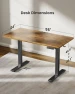 Thumbnail Electric Standing Desk, Adjustable Height Stand up Home Office Desk Large 55x24 Inch Sit Stand Computer Desk — Standing Desk, Marsail