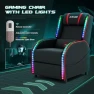 Thumbnail LED Gaming Massage Recliner Chair Racing Style Single Living Room Sofa — Massage Chairs, Homall