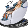 Thumbnail Zero Gravity Shiatsu Massage Chair Recliner with AI Voice, LED Backlight Remote Control, Waist and Calf Heating, Phone... — Massage Chairs, KTENTITO