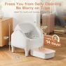 Thumbnail Electric Automatic Self-Cleaning Litter Box with Open-Top Design and Smart App Control — Self-Cleaning Litter Box, WARCAT
